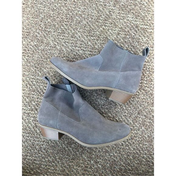 Vionic Womens Joy Vera Leather Stacked Heel Booties - Picture 2 of 9